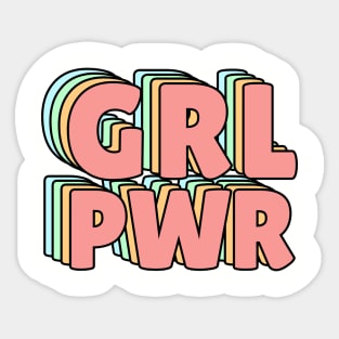 GRL PWR PASTEL Sticker